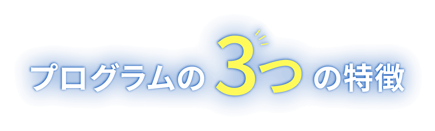 プログラムの3つの特徴
